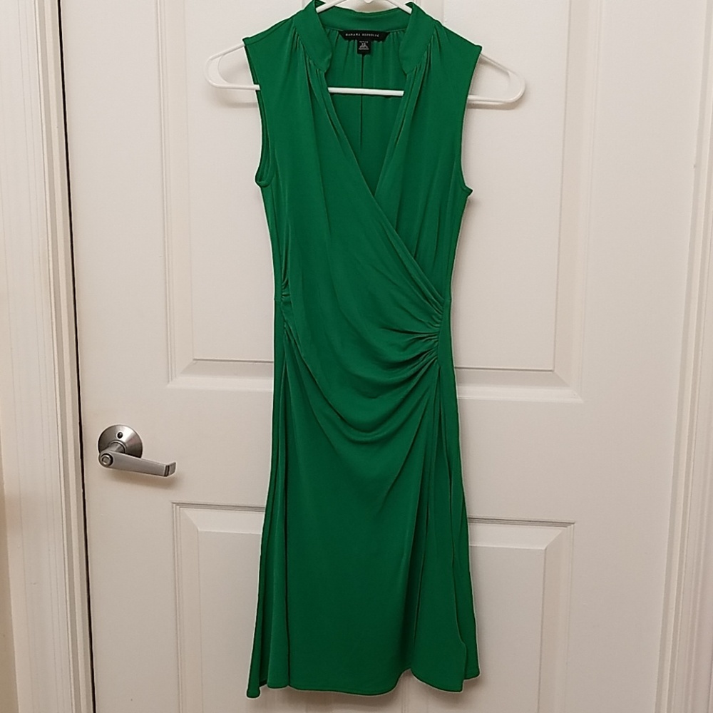 Banana Republic Green Sleeveless Dress